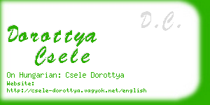 dorottya csele business card